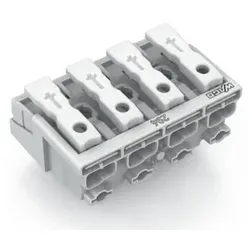Wago 294-4004 Leuchtenanschlussklemme,Drücker extern,ohne PE-Kontakt,weiß 2944004  - 500 Stück