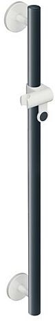 Hewi System 800 K Brausehalterstange 950.33.1S9192 Sonderlänge, signalweiß, anthrazitgrau