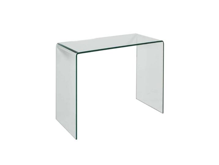Console en verre courbe 80x40x80 cm