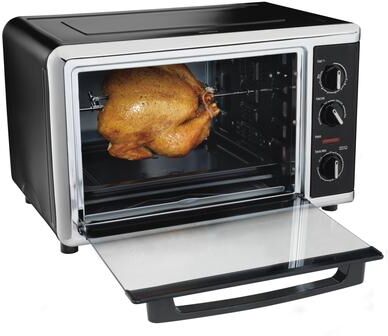Hamilton Beach Black Countertop Oven with Convection and Rotisserie