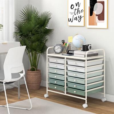 Lirago 12 Drawers Rolling Storage Cart for Home and Office