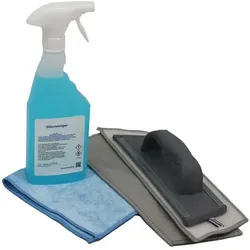Fensterputz Set Dr. Rauwald Glas Fix 4in1 kompacktes Set für kleine Fensterarbeiten