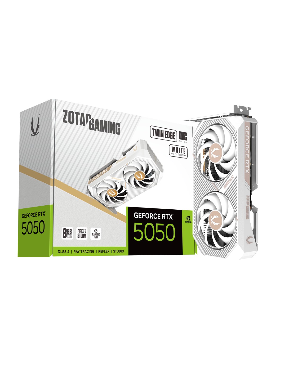 ZOTAC GeForce RTX 5050 Twin Edge OC White - 8GB GDDR6 RAM - Grafikkarte