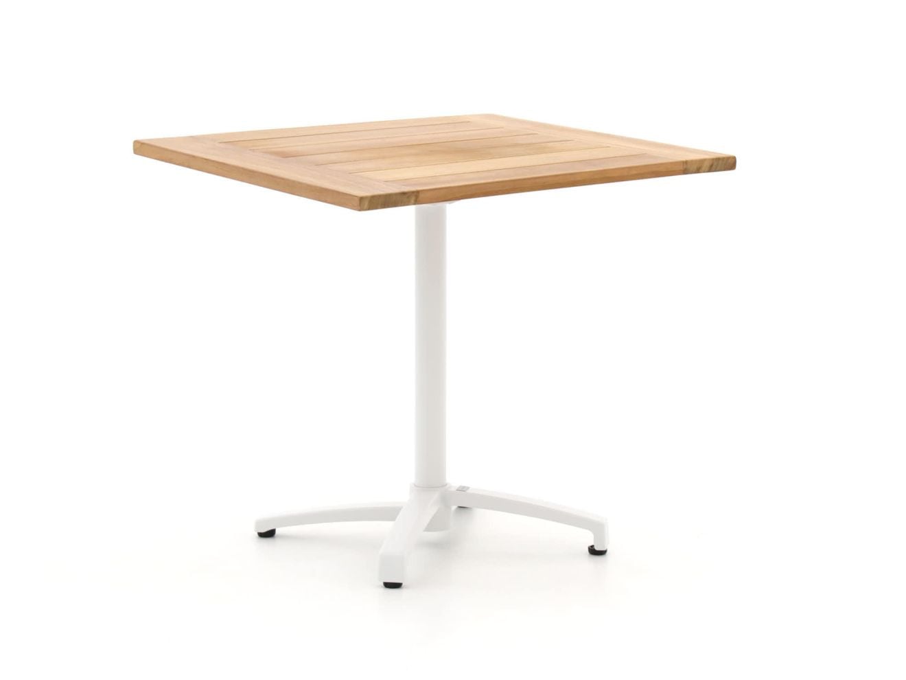 Bellagio Inklapbare Tuintafel van Teakhout, Vierkant, Wit