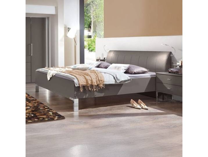 Bett Harrow Komfort 160x200cm Taupe modern, höhenverstellbar