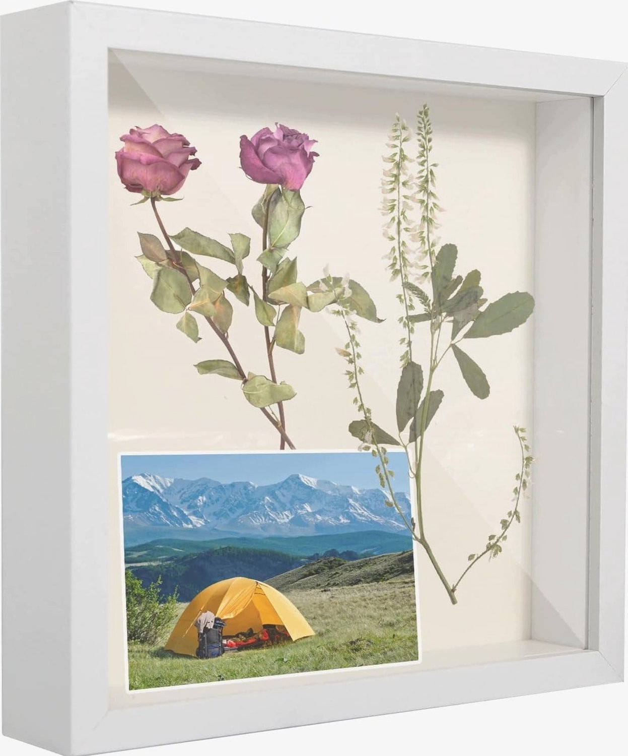 Diepe 3D Fotolijst Wit 20x20 cm - Decoratie & Cadeau