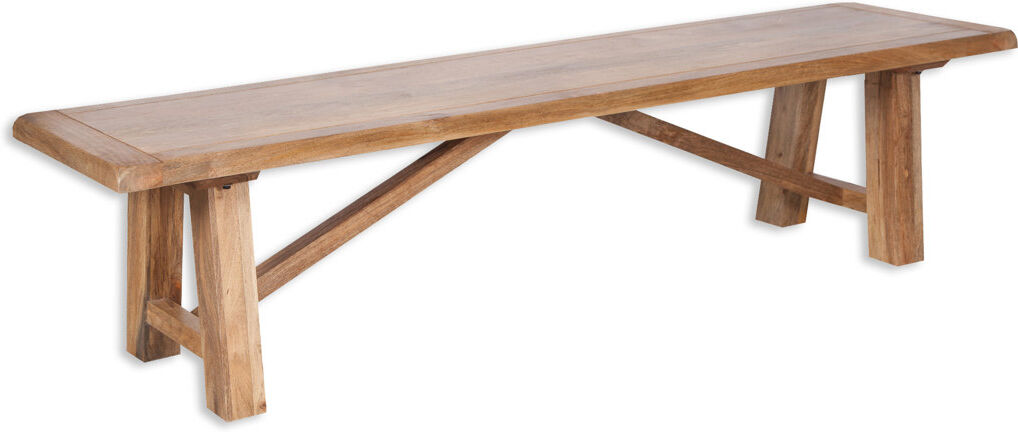 Union Rustic Antigo Upholstered Bench Natural Mango H45 x W200 x D46cm