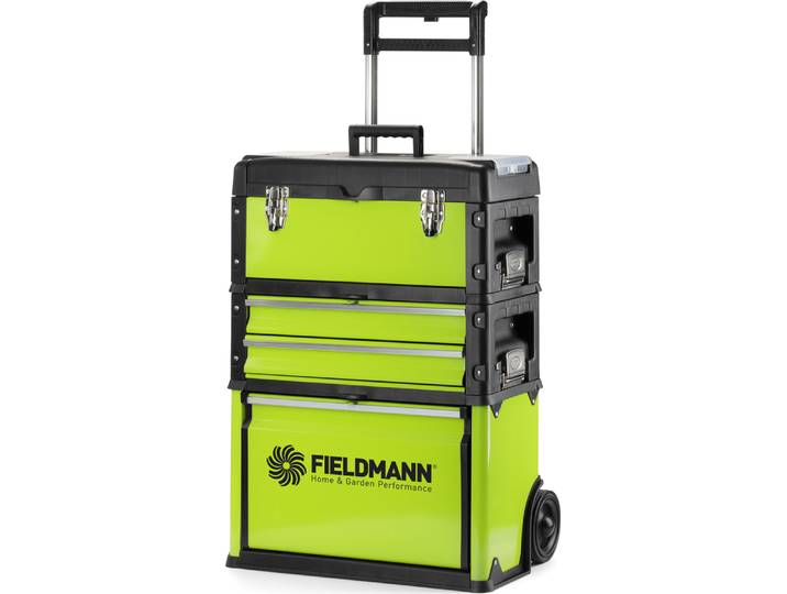 Fieldmann FDN 4150, Werkzeugkasten, Metall, Schwarz, Grün, 520 mm, 320 mm, 721 mm