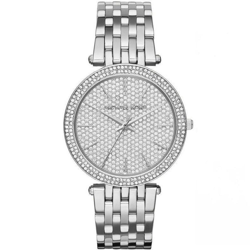 Michael Kors MK3437 Darci zilveren Crystal Pave dameshorloge