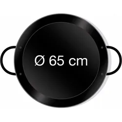 All'Grill Paella-Pfanne emailliert Ø 65 cm, Pfanne + Kochtopf