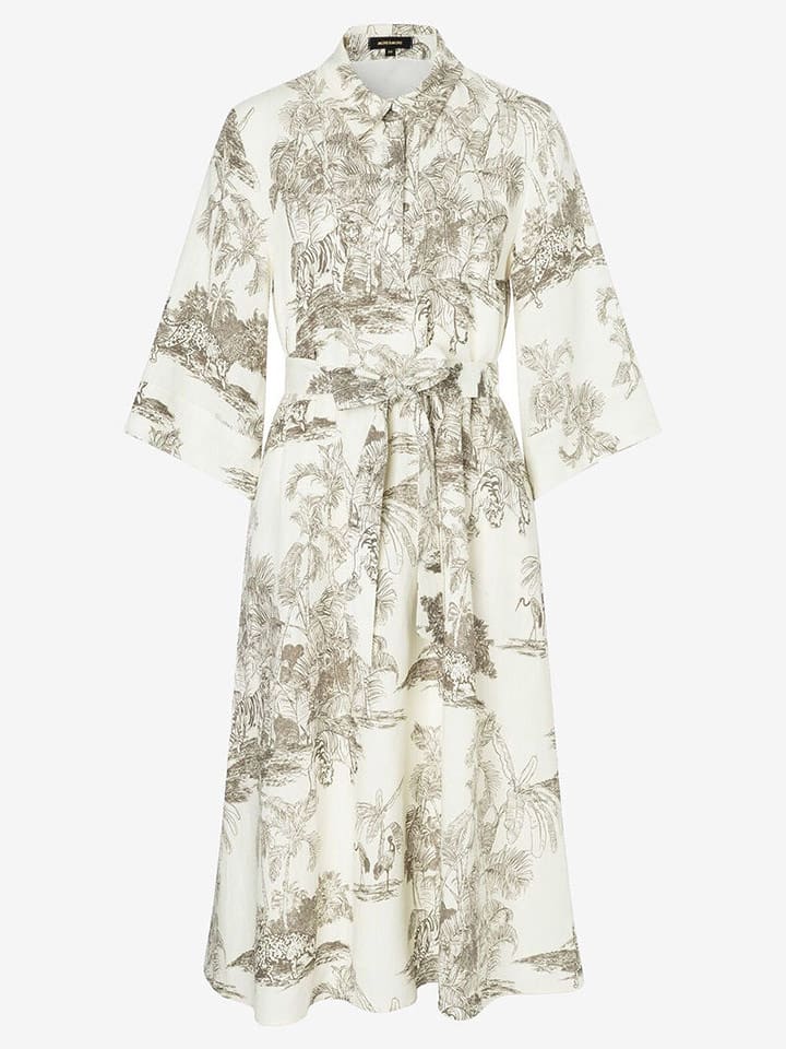 More & More Hemdkleid in Creme/ Khaki - 42