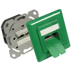 GC N0052G - RJ45-Anschlussdose, CAT.6, UP, signalgrün