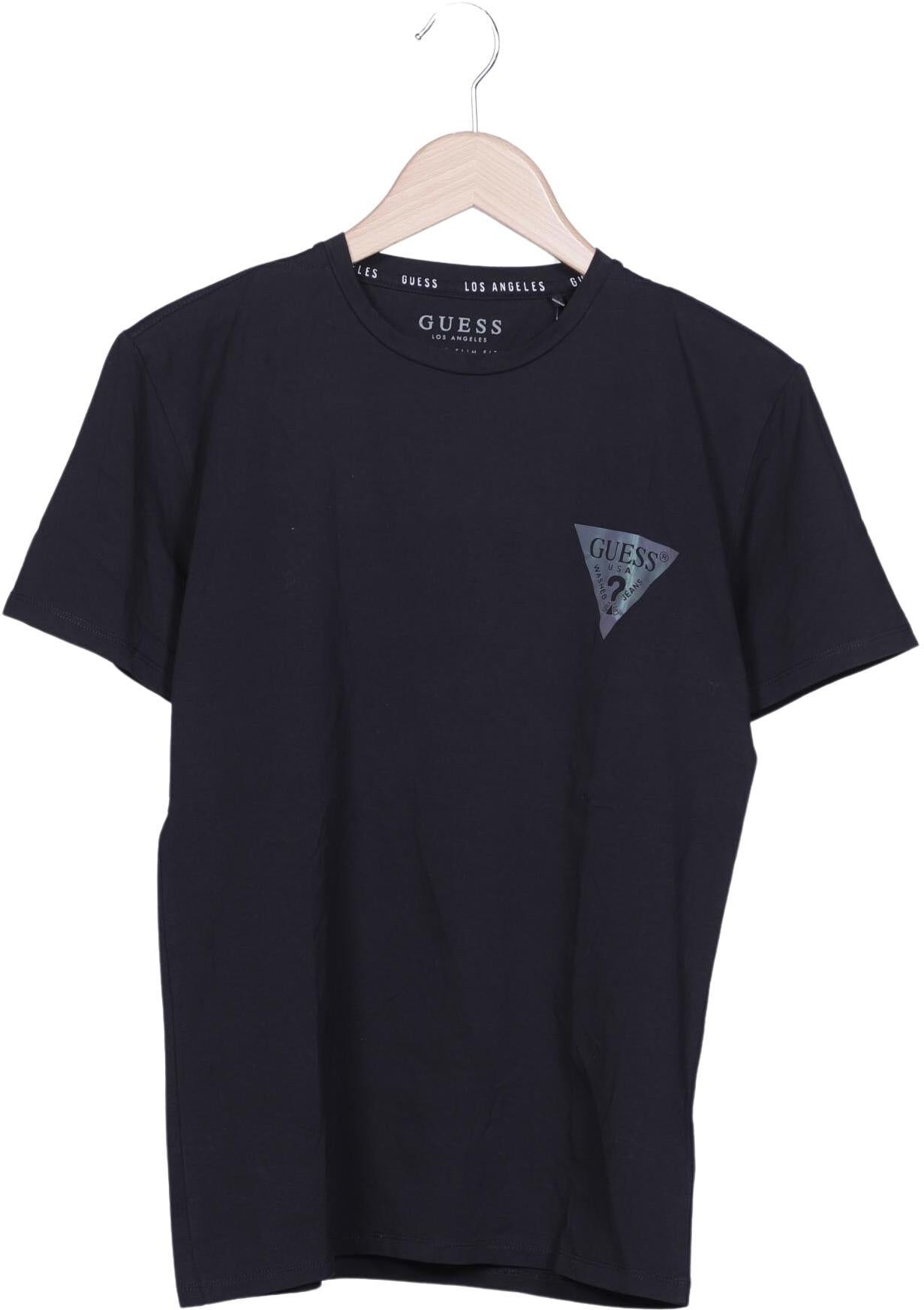 Guess Herren T-Shirt, Marineblau, Gr. S, Elasthan / Baumwolle - Second Hand