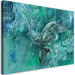 WANDBILD ein paar wale von humbacks