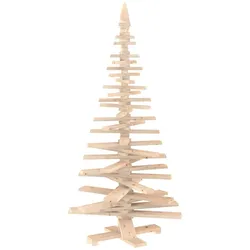 vidaXL Holz Weihnachtsbaum KOTKA 180 cm Massives Kiefernholz Natürlich 42051477