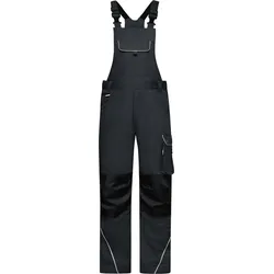 James & Nicholson Unisex Workwear Latzhose Solid JN879 carbon (60)