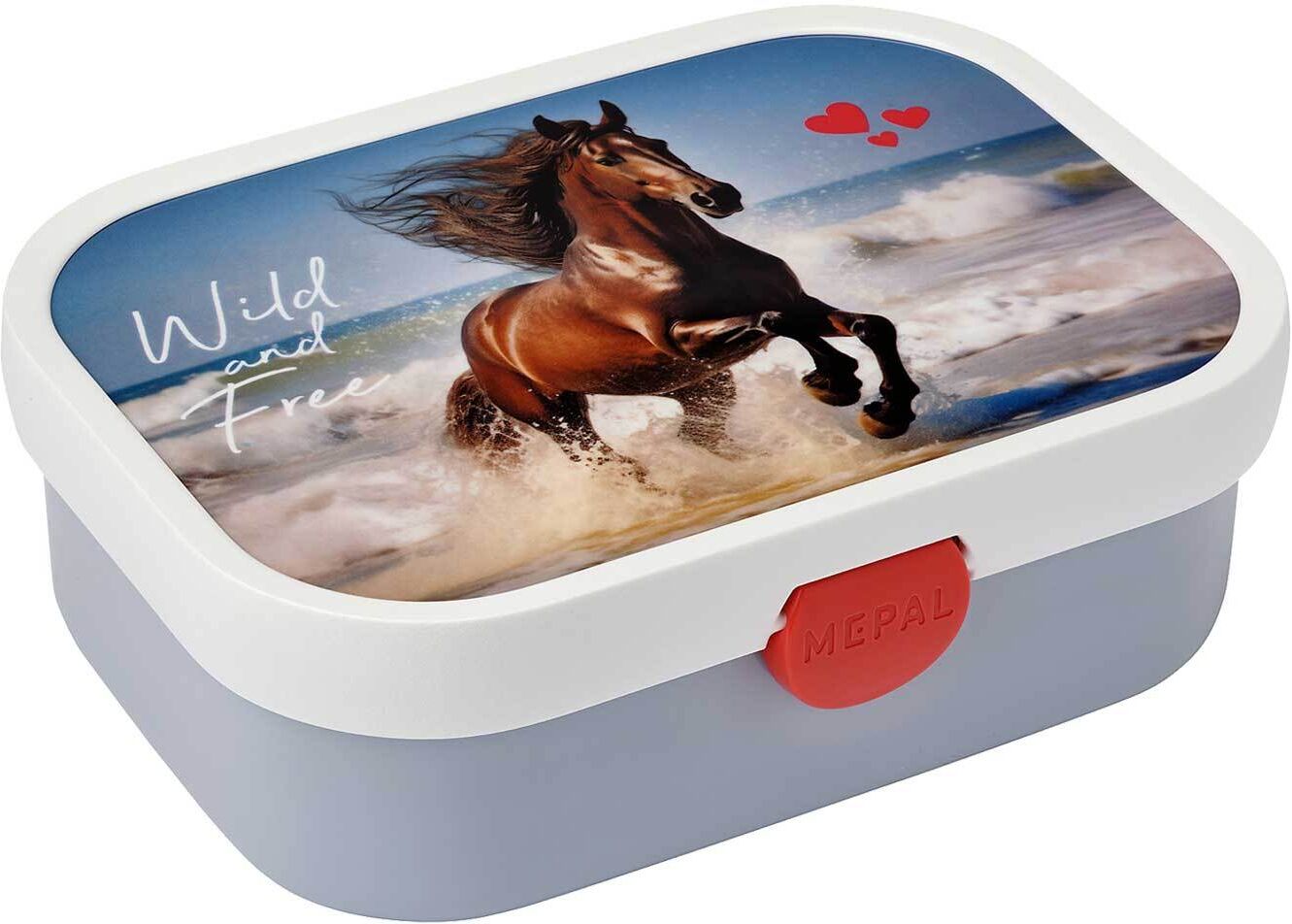 Lunchbox MEPAL "Brotdose Campus 700 ml", bunt (wild horse), ABS-Kunststoff, Lebensmittelaufbewahrungsbehälter, Lunchbox