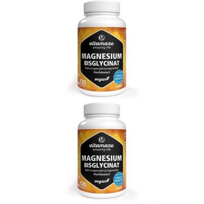 Magnesium Bisglycinat 750 mg vegan Kapseln 2x 2x120 St