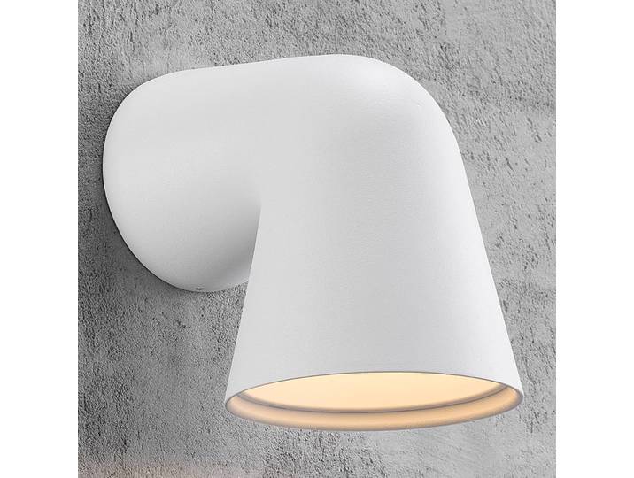 Nordlux Aussenwandleuchte Front, weiß / opal, Aluminium, Modern, Wandleuchte außen
