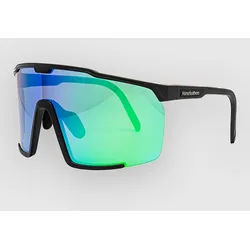Horsefeathers Proton Matt Black Bike Sonnenbrille mirror green Gr. Uni