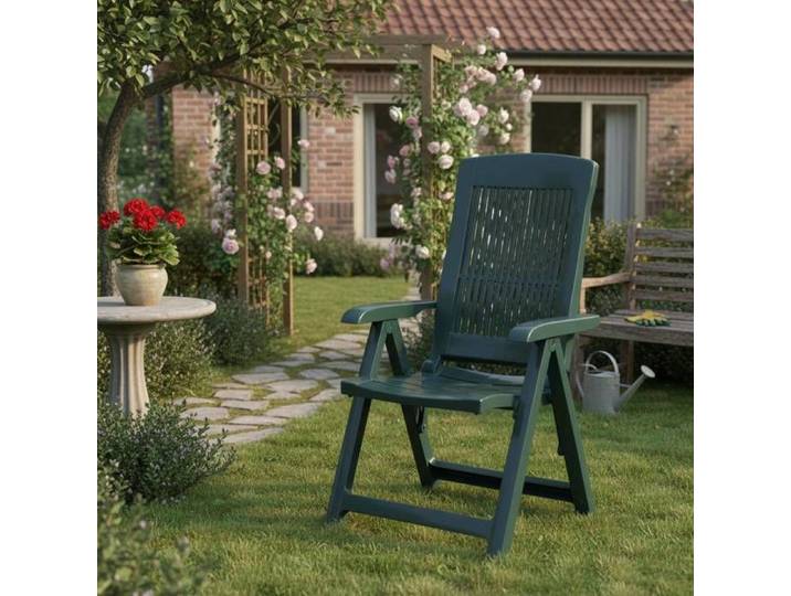 Chaise d'Extérieur Dozier Dmora en Plastique Vert