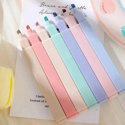 Pastel Color Highlighter Set Kawaii Japanese Stationery High Yield Academic Interaction Hub random 1 Pc