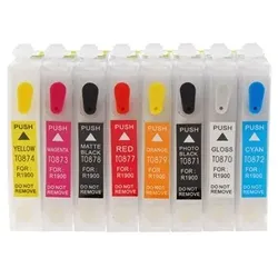 Wiederbefüllbare Tintenpatronen wie Epson T0870-T0879 für Stylus Photo R1900