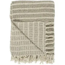Plaid creme/Natur Streifenmuster