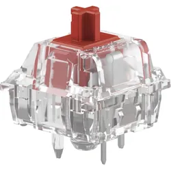 Glorious Mechanical Switches (110pcs) - Fox - Heavy (Linear) 55g, Maus + Tastatur Zubehör, Rot, Transparent