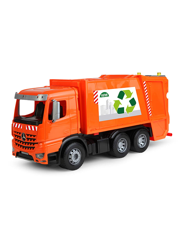 LENA Spielfahrzeug "WORXX Müllwagen Arocs" in Orange - ab 3 Jahren - onesize