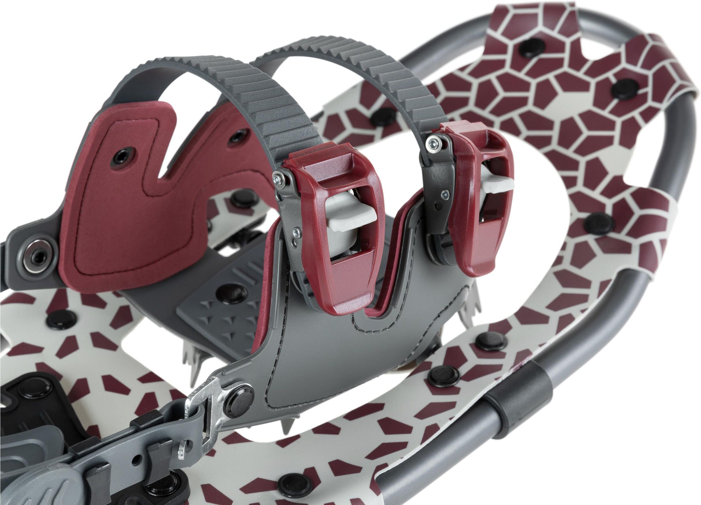 Schneeschuhe KOOR "Lumi S/M Rot", rot (dunkelrot), Schuhzubehör, Schneeschuhe dunkelrot Einheitsgröße