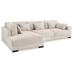 filippo Ecksofa Marsala Cord Beige Natur