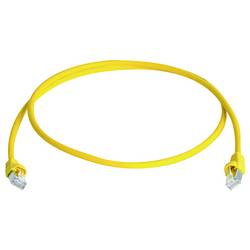 Telegärtner 100008269 RJ45 Patchkabel 10 Gbit/s S/FTP 1.5 m Gelb Flammwidrig, mit Knickschutztülle 1 St.