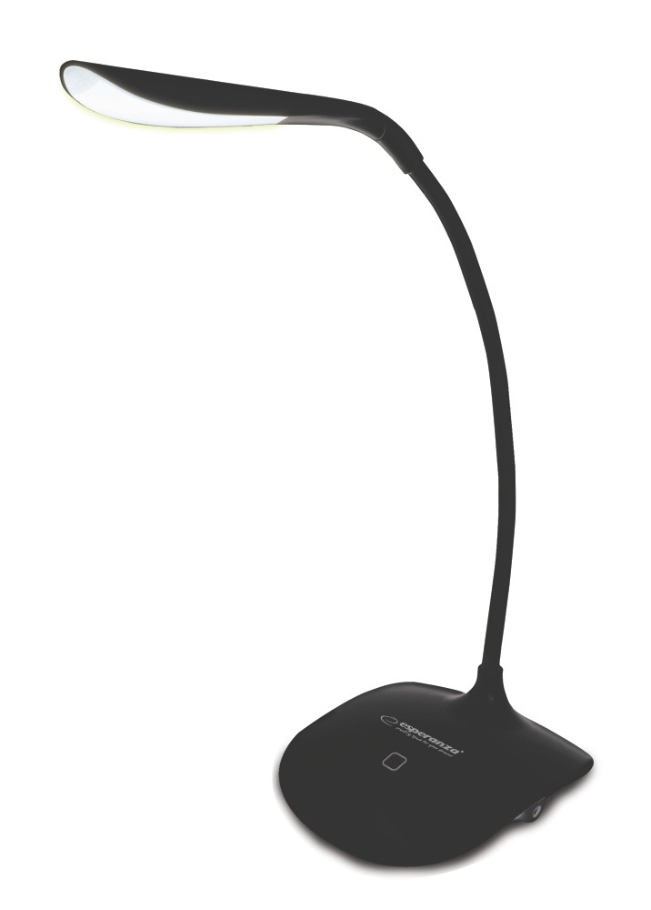 Esperanza Acrux LED Bureau lamp met USB, zwart