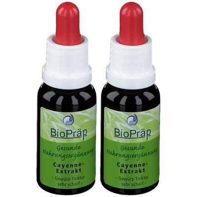 Cayenne Extrakt Gewürz Tinktur 2x 2x20 ml Tropfen