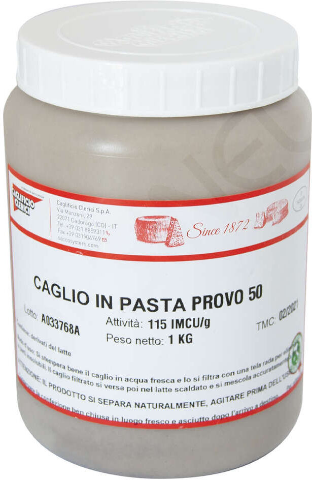Caglificio Clerici Caglio in pasta solubile Provo 50 imcu 115 (1 kg)