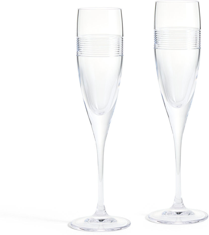 Royal Doulton Kinship Orbit Flute Set of 2 Clear