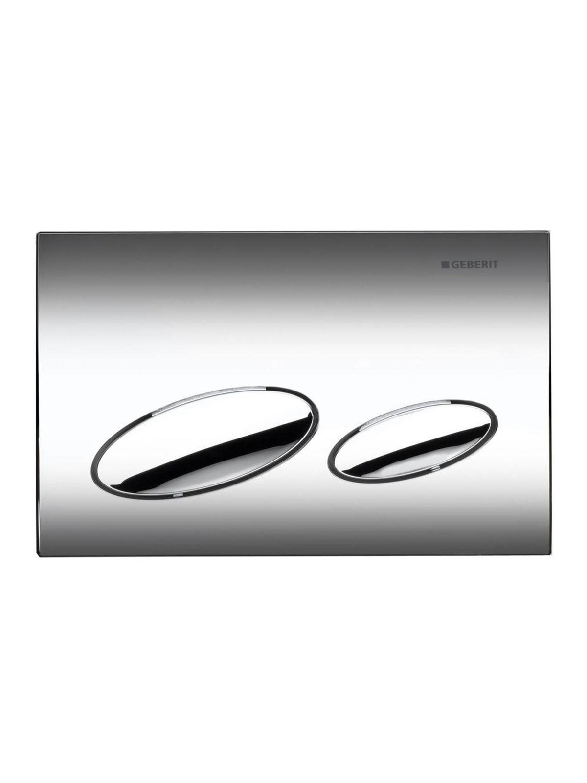 Geberit actuator plate kappa20 for dual flush: bright chrome