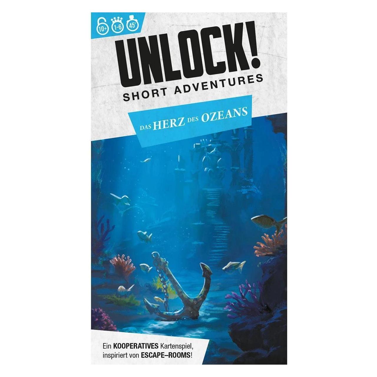Asmodée Unlock! Short Adventures The Ocean s Heart (Fall 12) DE (Deutsch, 1 - 6 Spieler) (SCOD0131)