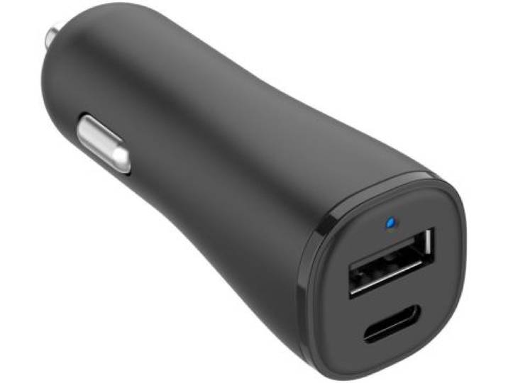 Essentielb - Chargeur Allume Cigare 32w Usb-A + Usb-C Noir
