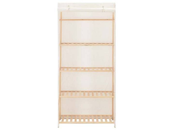 NOUVEAU Armoire de chambre - Garde-robe - organisateur rangement - blanc - 79x40x170cm Tissu 97240