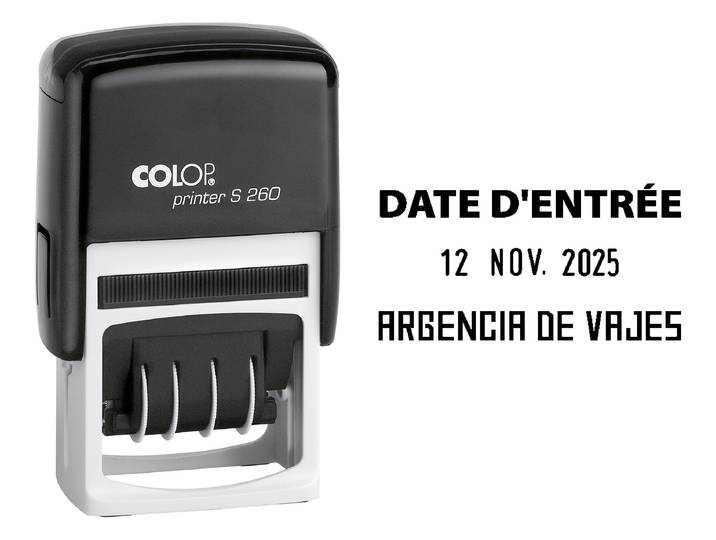 Colop Tampon dateur personnalisable Printer S 260 - 3 lignes