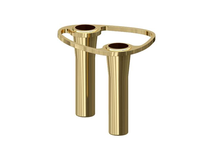 LIND DNA Bougeoir à combiner Lind Curve plaqué or 24K Double