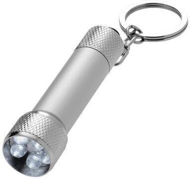 Draco Portachiavi LED in alluminio, luce potente, batterie incluse Personalizzate o neutre