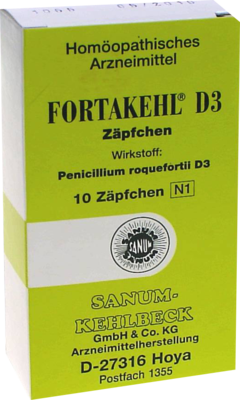 SANUM-KEHLBECK GmbH & Co. KG FORTAKEHL D 3 Zäpfchen 10 St 04456984