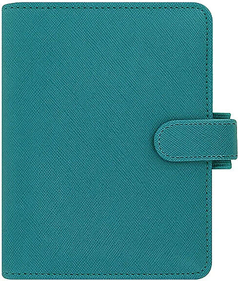 FILOFAX Saffiano Pocket Organiser - Modular Aquamarine blau B