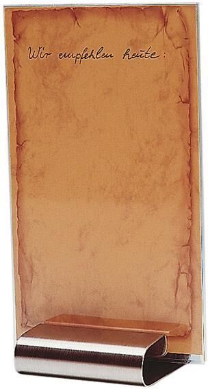 APS Supporto per carta menù 8 x 8 cm
