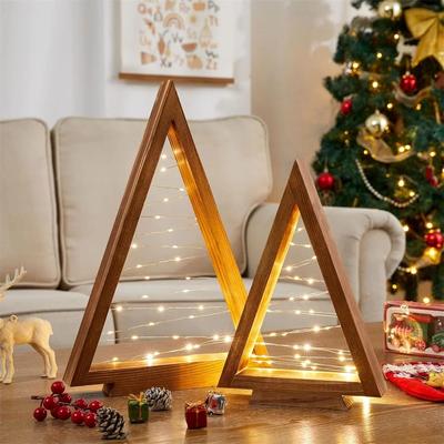 Uplift Picks Lighted Wood Christmas Tree Set For Farmhouse Table Decor Lighted Wood Christmas Tree Set For Farmhouse Table Decor