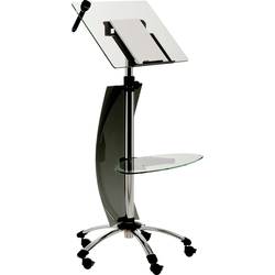 Rocada Stehpult 3070 Glas, Anthrazit, Schwarz (RAL 9005) R307087 höhenverstellbar