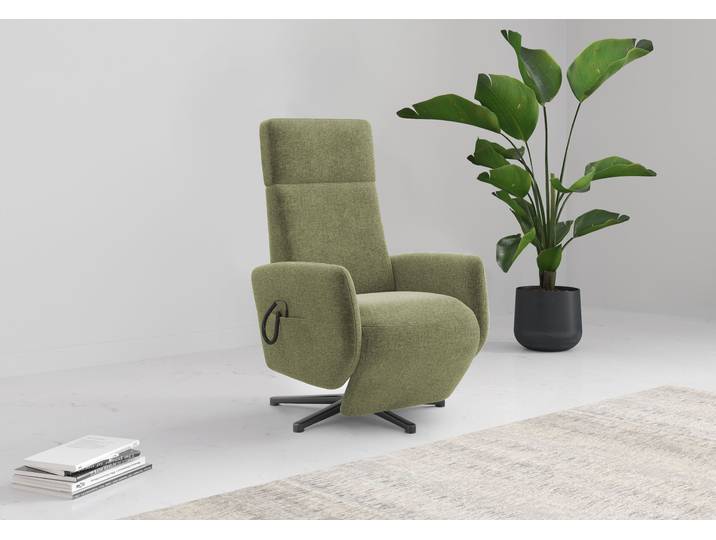TV-Sessel GOODPRODUCT Rochelle, inkl. Kopfteilverstellung & 360 Drehfunktion , grün (hellgrün), B:71cm H:110cm T:82cm, 100% Polyester, Sessel, TV-Sessel, wahlweise mit 2 Motoren, Akku & Aufstehhilfe